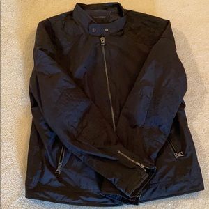 Banana Republic Black Quilted Race Coat